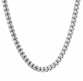 Silver Cuban Link Chain – 316L Stainless Steel