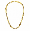 Royal Gold-Tone Cuban Link Chain – Unisex