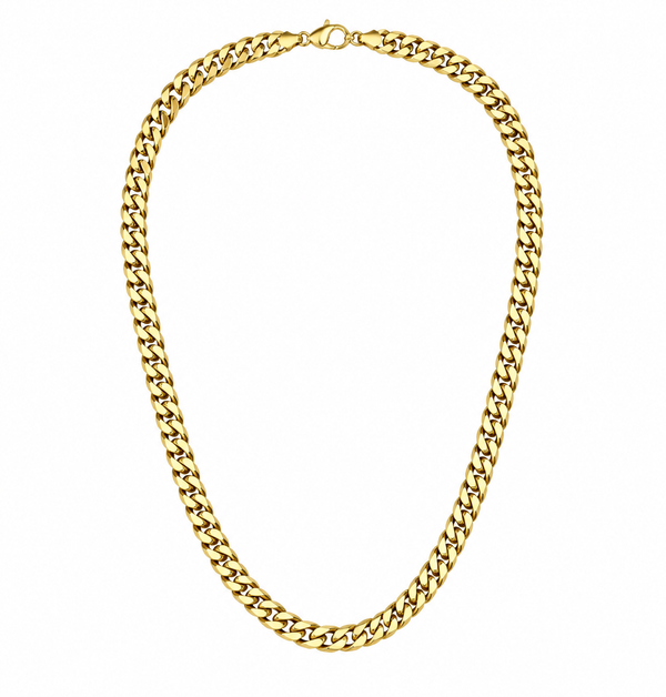 Royal Gold-Tone Cuban Link Chain