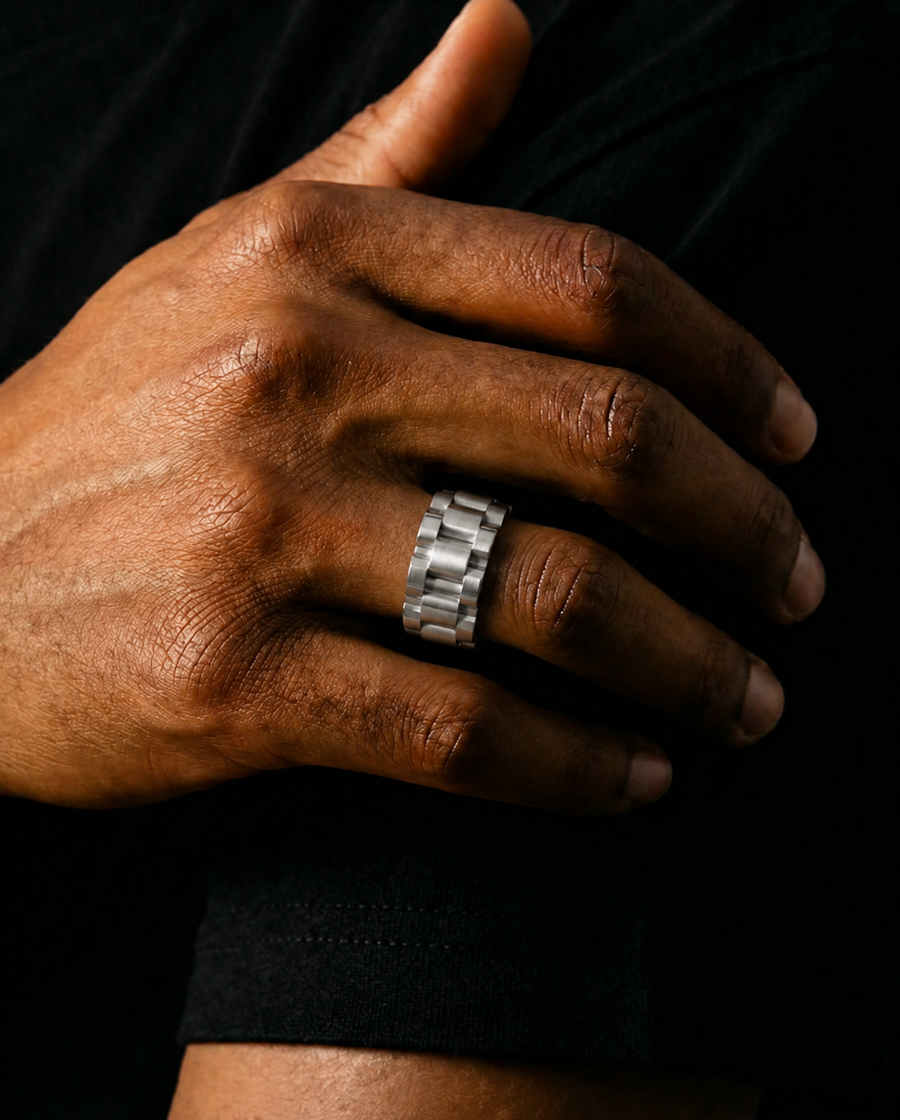 Watch Link Ring - Gold