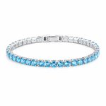Blue Zirconia Tennis Bracelet