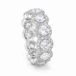 Iced Halo Eternity Ring
