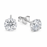 Classic Round Zircon Stud Earrings