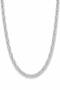 925 Sterling Silver 5MM Byzantine Chain Necklace