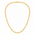 GANEMLY 316L Stainless Steel Metal Waterproof 18K Gold Plated Twist Necklace Women Fashion Neck Chain Collar Jewelry Bijoux