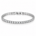 S925 Sterling Silver 4mm Zirconia Tennis Bracelet