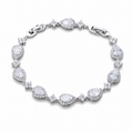 Diamond Drop Bracelet – Pear-Cut Cubic Zirconia