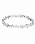 Iced Honeycomb Tennis Bracelet