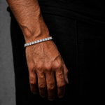 Iced Geometric Tennis Bracelet