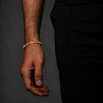Gouden Armband met Iced Marquise Bladeren