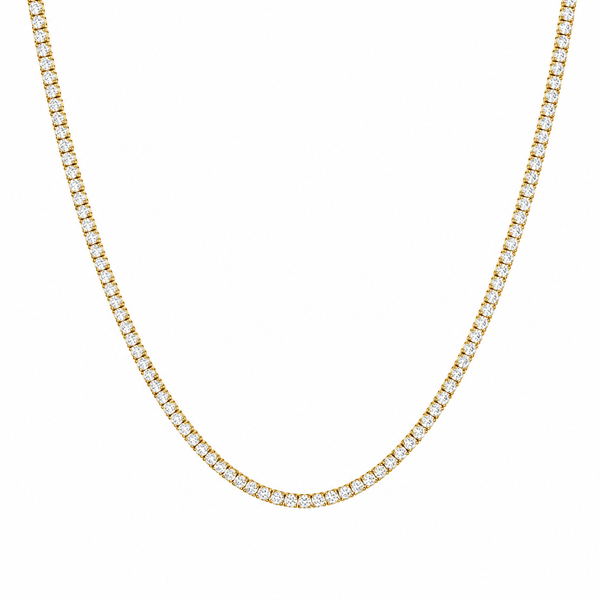 Iced Tennis Chain - Gold