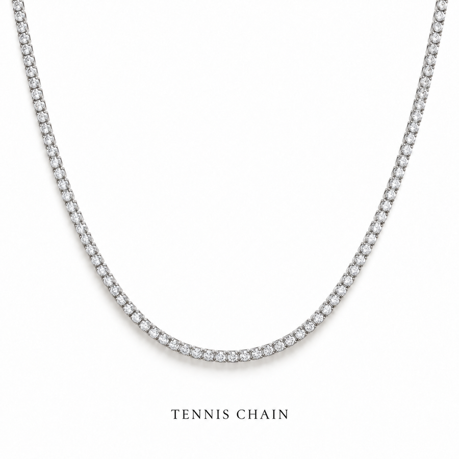 Brazil Legacy Iced Pendant & Chain - Silver