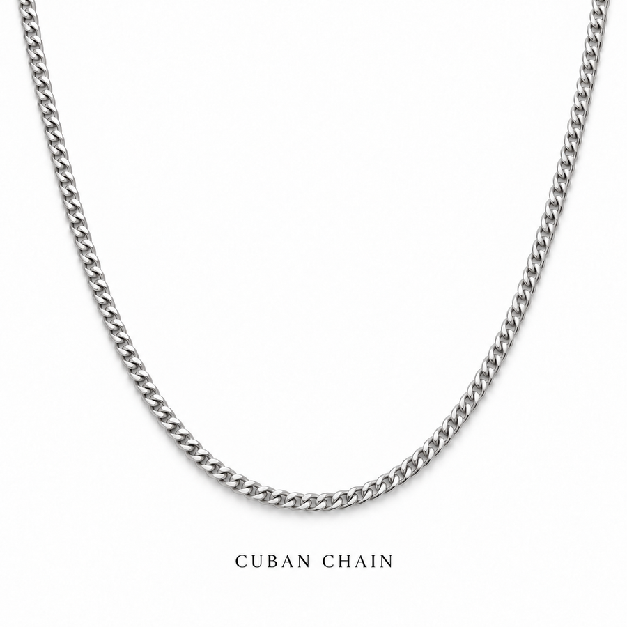 Brazil Legacy Iced Pendant & Chain - Silver