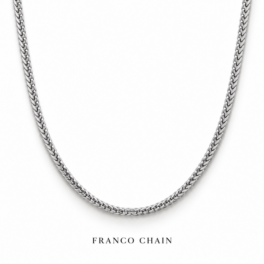 Brazil Legacy Iced Pendant & Chain - Silver