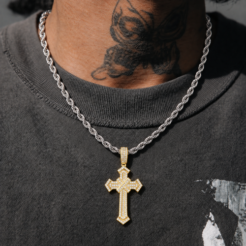 Eternal Cross Pendant & Necklace - Gold