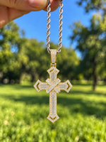 Eternal Cross Pendant & Necklace - Gold