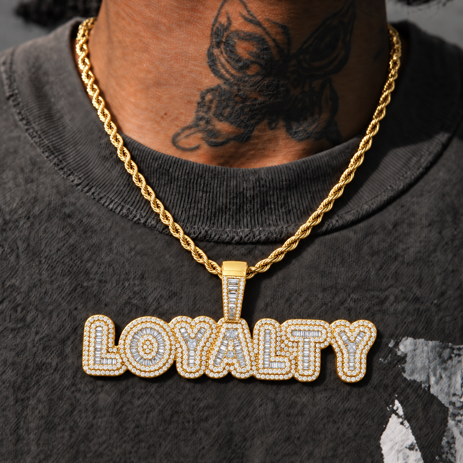 Loyalty Iced Pendant - Gold