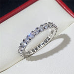Geometrische Zirkonia Statement Ring