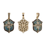 Brazil Legacy Iced Pendant & Chain - Gold