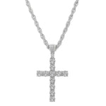 Iced Cross & Ankh Necklace