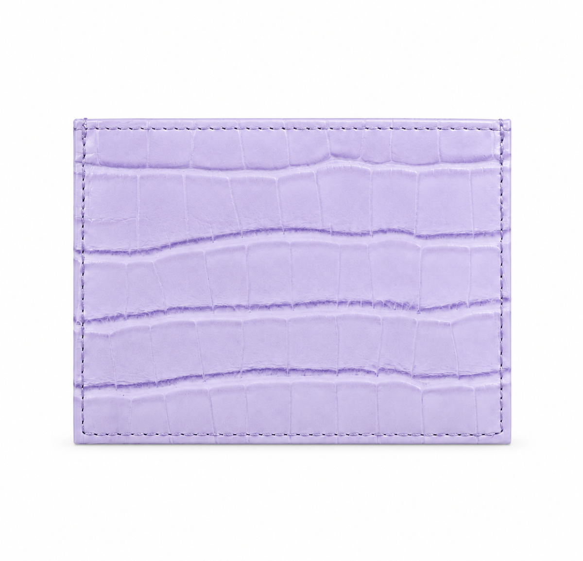 Croco Card Holder - Lavender