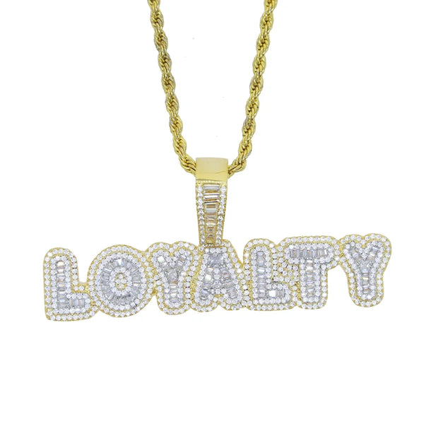 Loyalty Iced Pendant - Gold