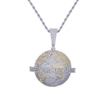 The World Is Yours Iced Pendant