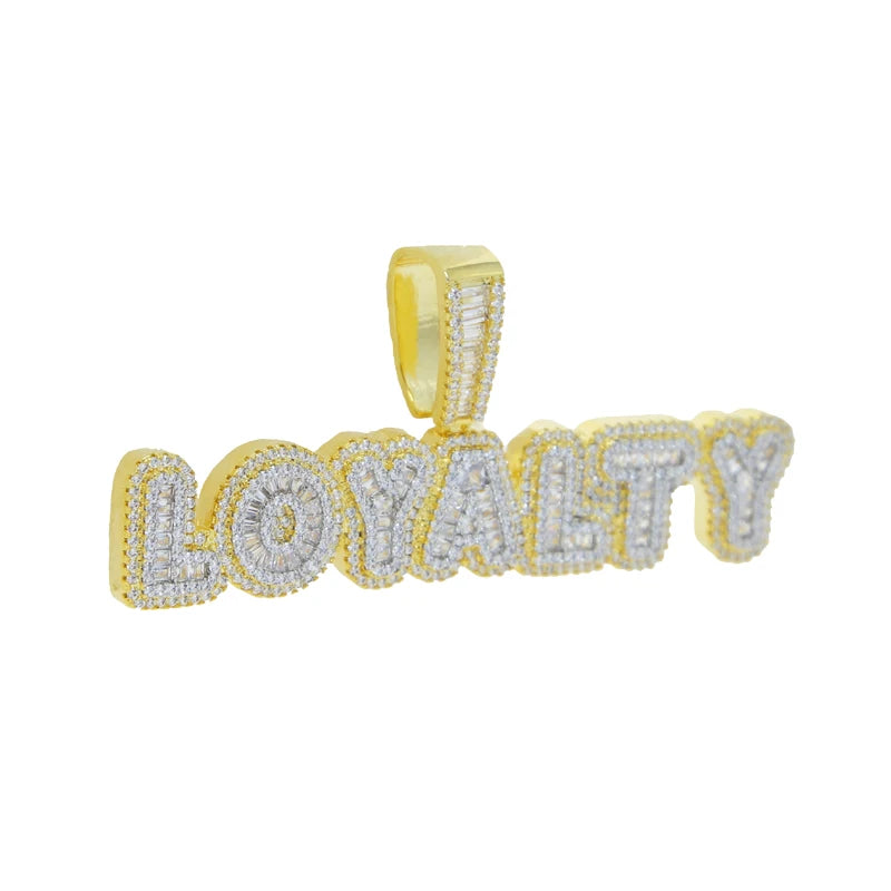 Loyalty Iced Pendant - Gold
