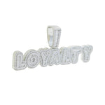 Loyalty Iced Pendant - Silver