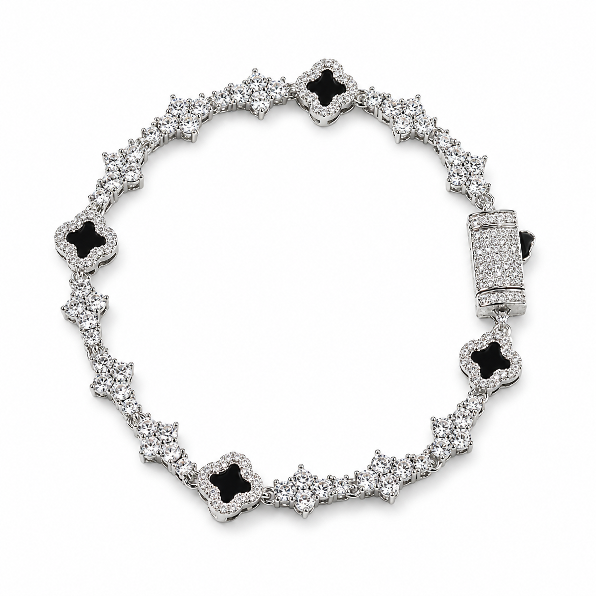 Clover Link Bracelet - Silver