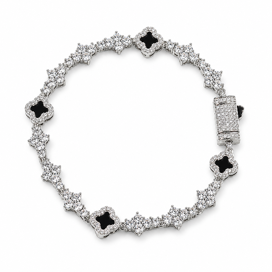 Clover Link Bracelet - Silver
