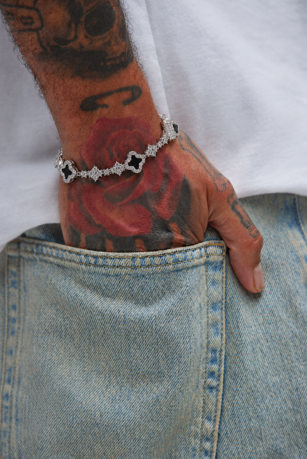 Clover Link Bracelet - Silver