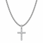 Iced Kruis & Ankh Ketting